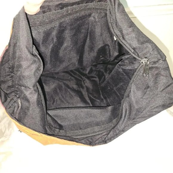 Nepal BOHO SLOW LIFE Orange Red 100% COTTON Hobo Crossbody Shoulder Bag Turtle - Picture 13 of 14